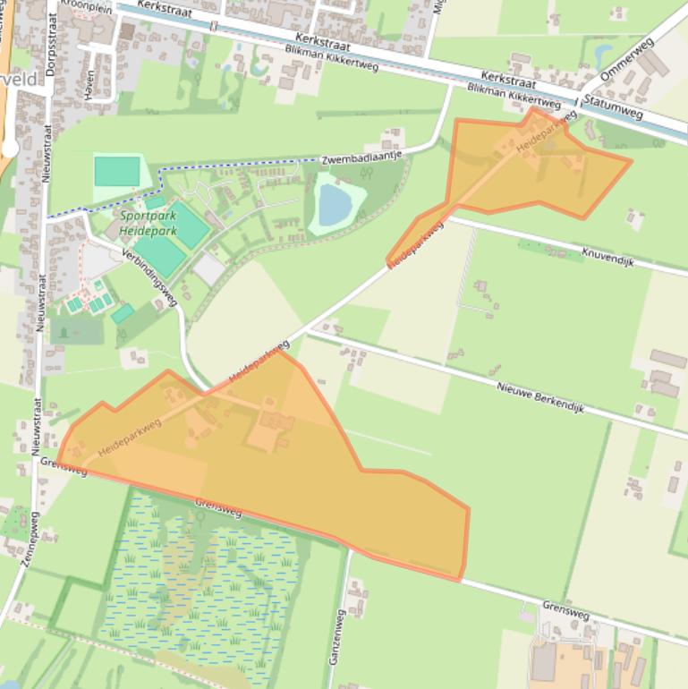 Kaart van postcodegebied 8151PR.