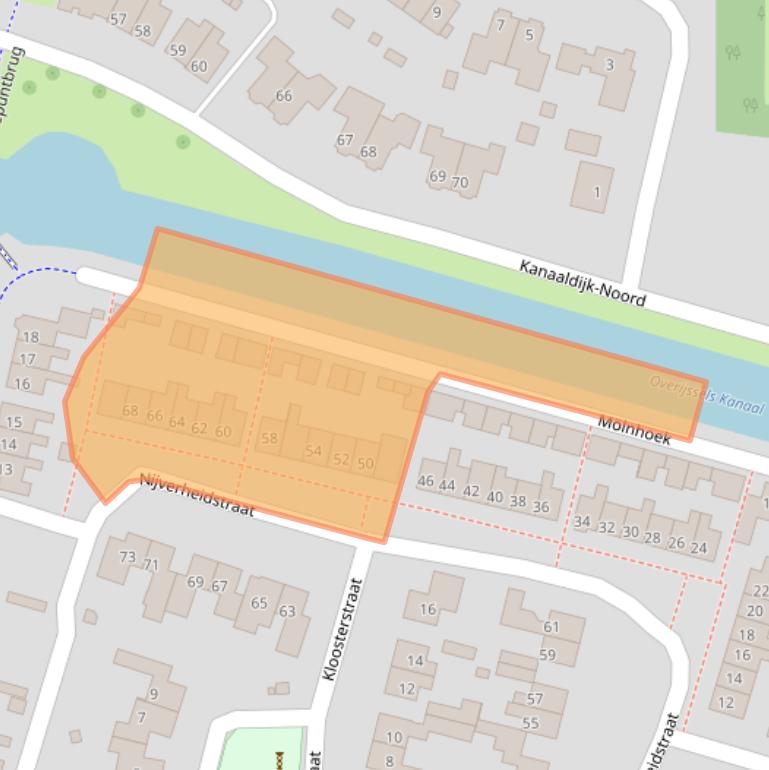 Kaart van postcodegebied 8152AL.