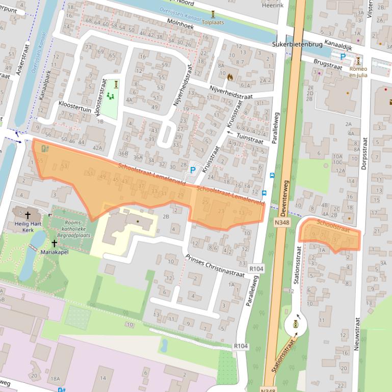 Kaart van postcodegebied 8152AR.