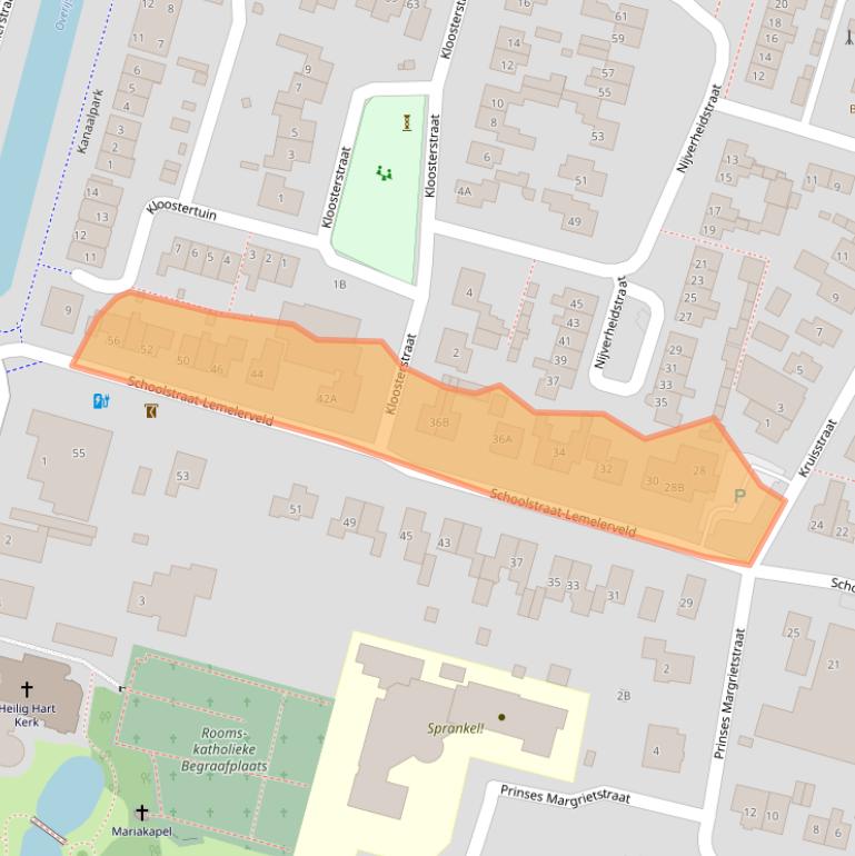 Kaart van postcodegebied 8152AT.