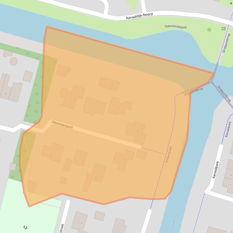 Kaart van postcodegebied 8152BG.