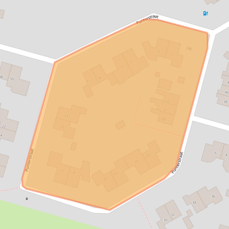 Kaart van postcodegebied 8152CE.