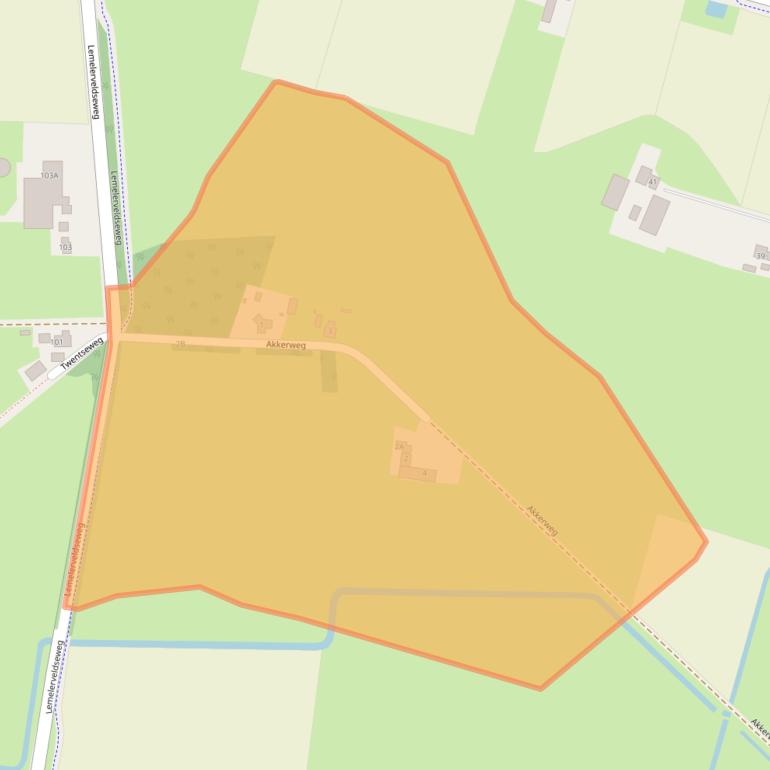 Kaart van postcodegebied 8152DA.