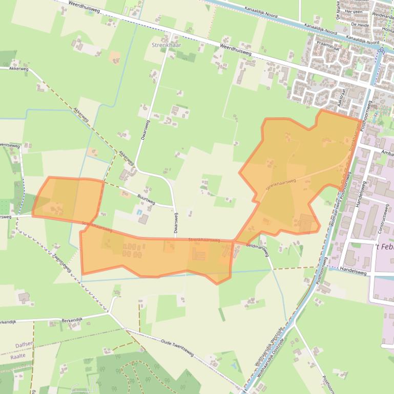 Kaart van postcodegebied 8152DL.