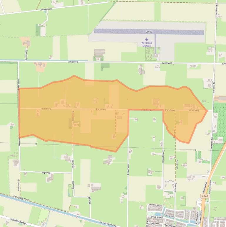 Kaart van postcodegebied 8152DS.