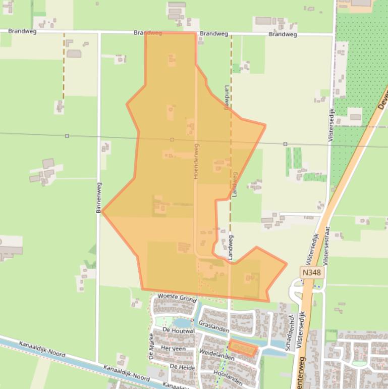 Kaart van postcodegebied 8152DW.