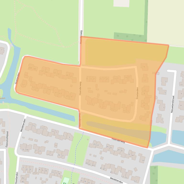 Kaart van postcodegebied 8152HE.