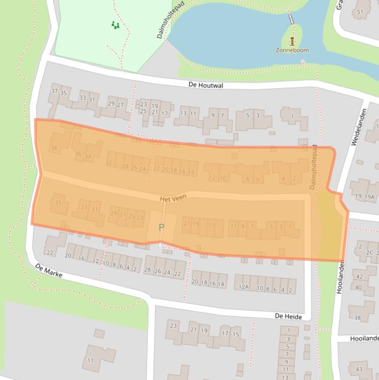 Kaart van postcodegebied 8152HJ.