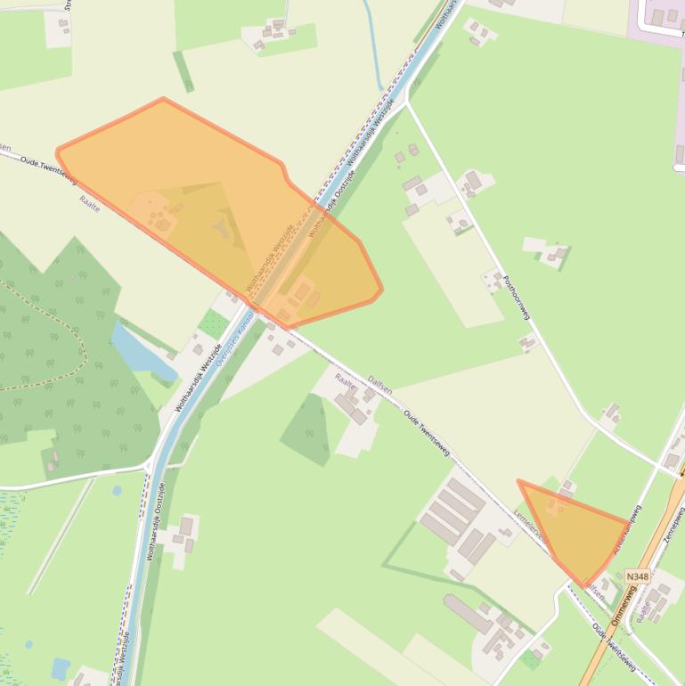 Kaart van postcodegebied 8153RC.