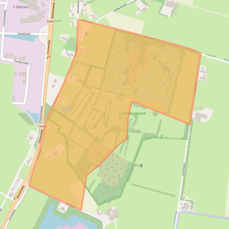 Kaart van postcodegebied 8153RG.