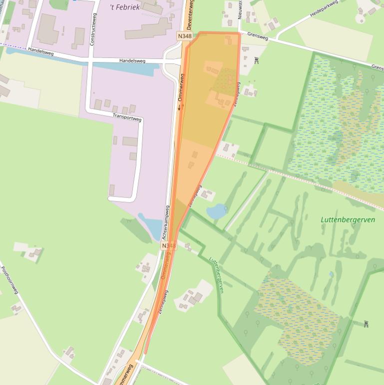 Kaart van postcodegebied 8153RH.