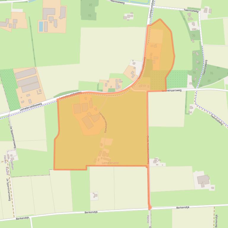 Kaart van postcodegebied 8154HD.
