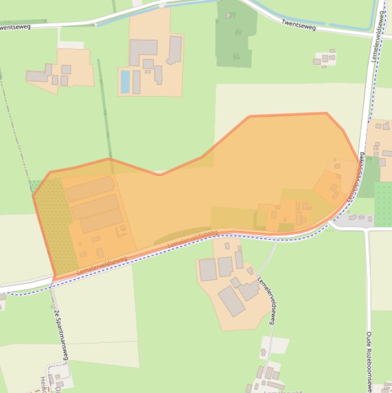 Kaart van postcodegebied 8154HE.