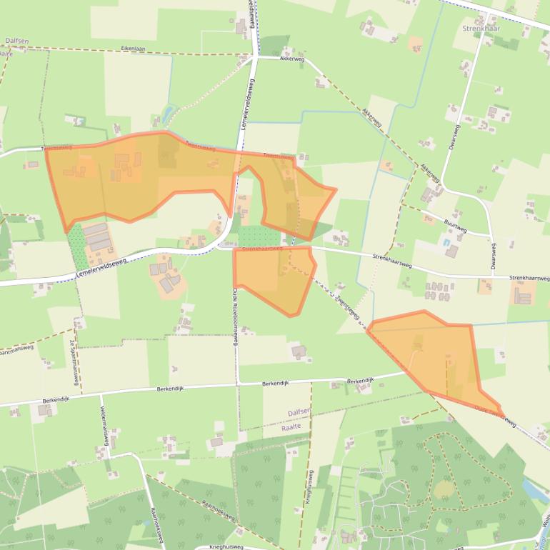 Kaart van postcodegebied 8154HJ.