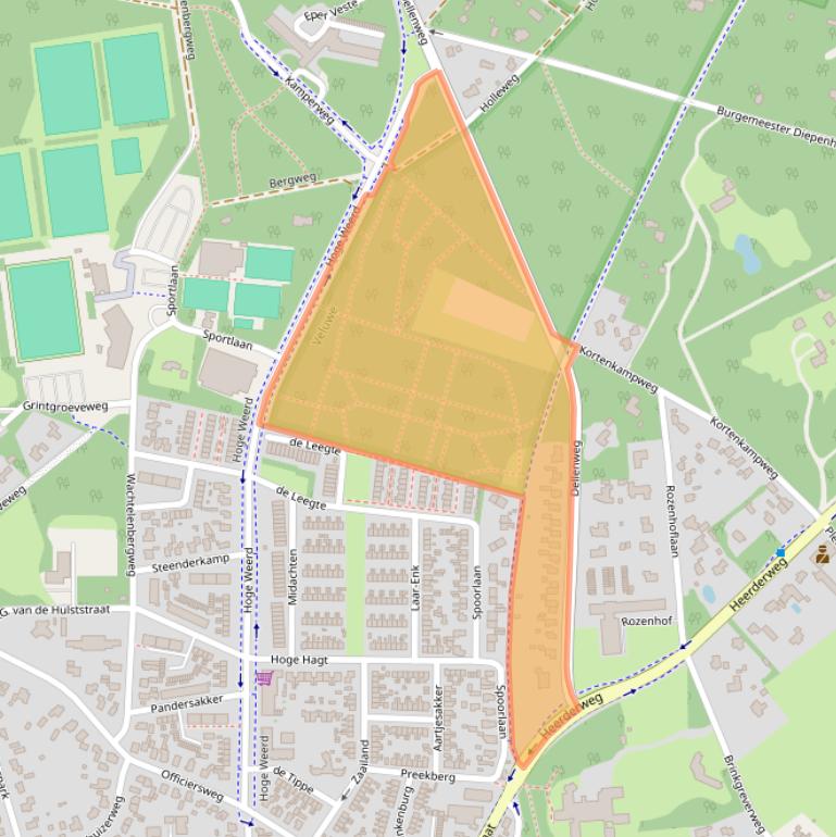 Kaart van postcodegebied 8161AH.