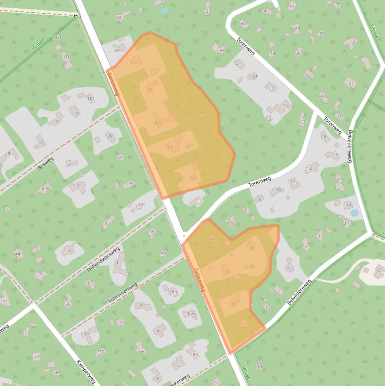 Kaart van postcodegebied 8161AL.