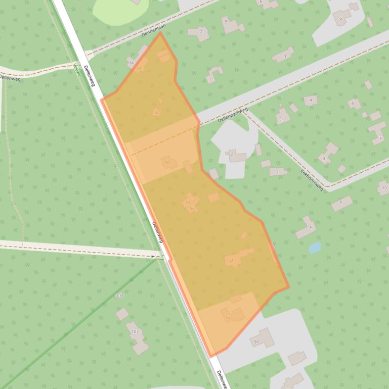 Kaart van postcodegebied 8161AM.