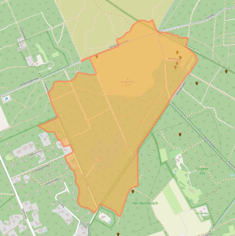 Kaart van postcodegebied 8161AS.