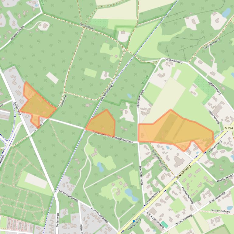 Kaart van postcodegebied 8161AX.