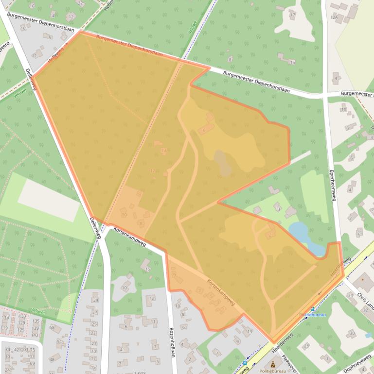 Kaart van postcodegebied 8161BH.