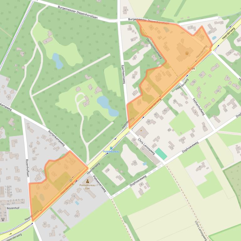 Kaart van postcodegebied 8161BK.