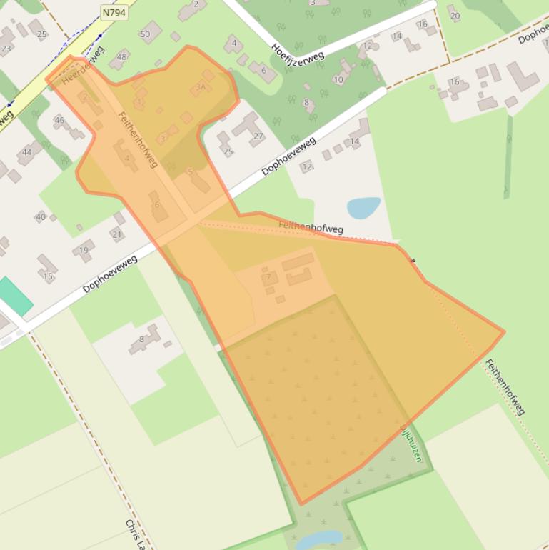 Kaart van postcodegebied 8161BS.