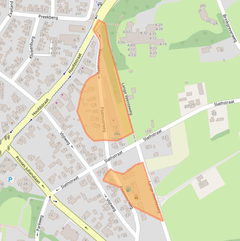 Kaart van postcodegebied 8161CA.