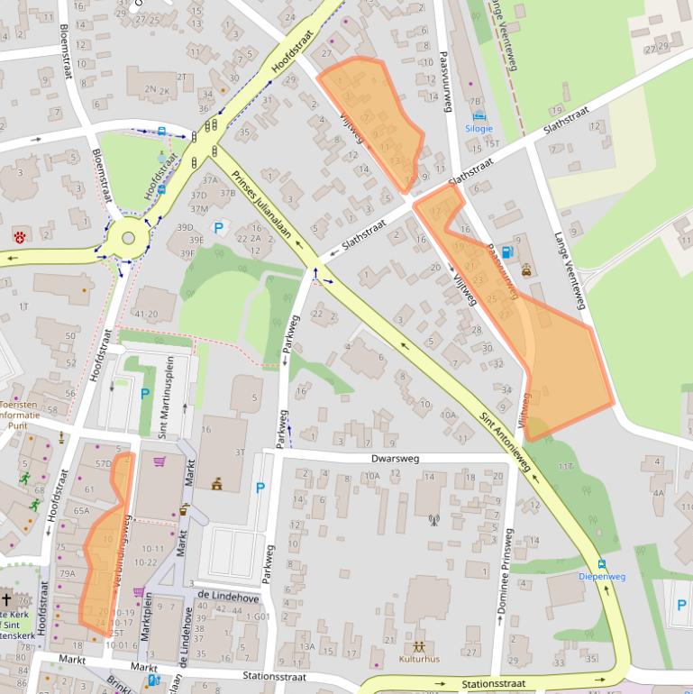 Kaart van postcodegebied 8161CC.