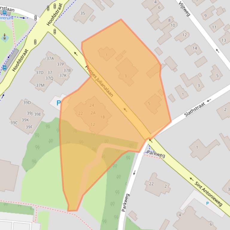 Kaart van postcodegebied 8161CE.