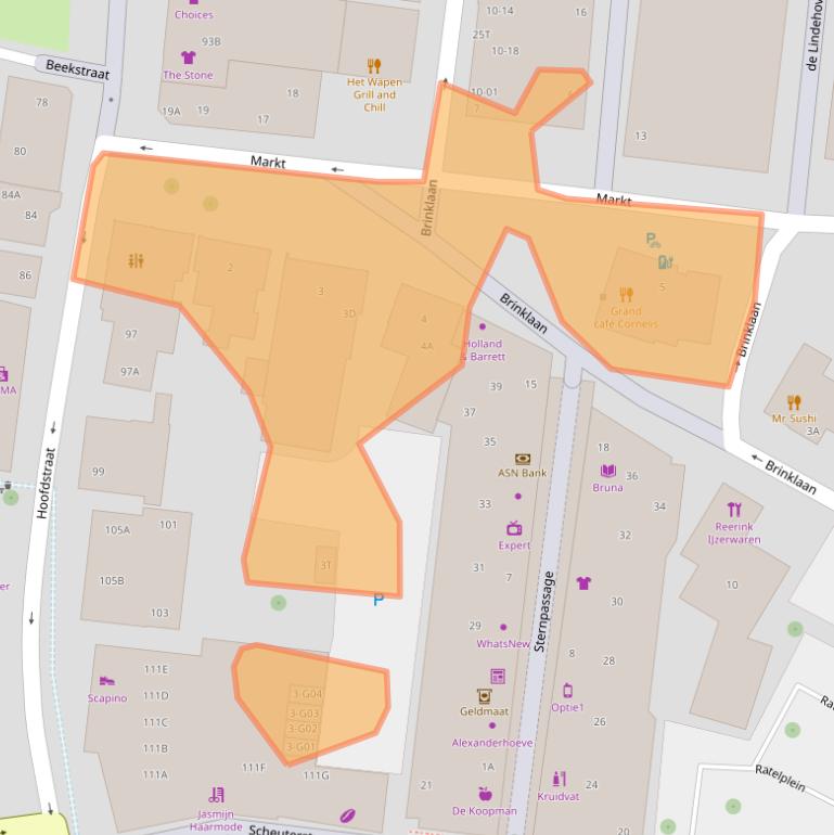 Kaart van postcodegebied 8161CL.