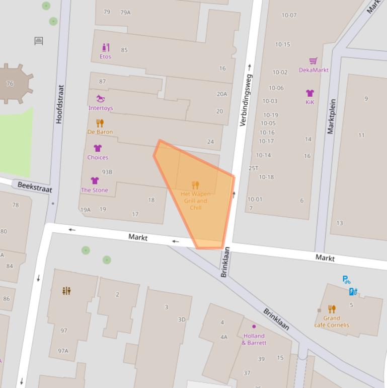 Kaart van postcodegebied 8161CN.