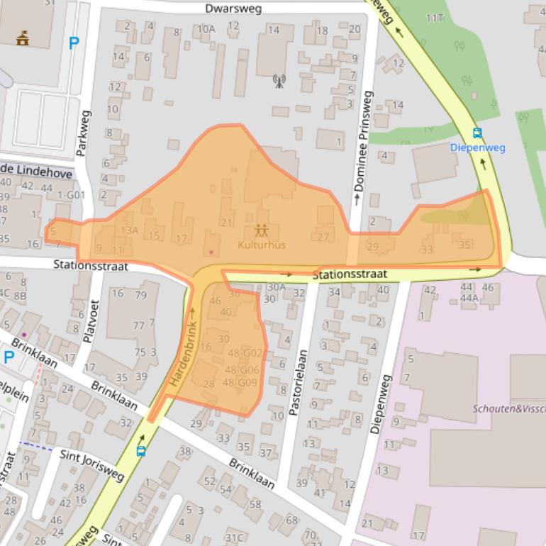 Kaart van postcodegebied 8161CP.