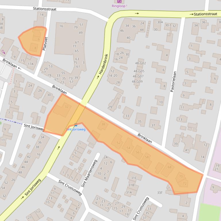 Kaart van postcodegebied 8161CZ.