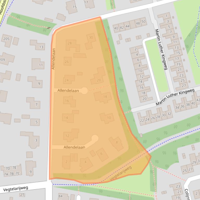 Kaart van postcodegebied 8161DA.