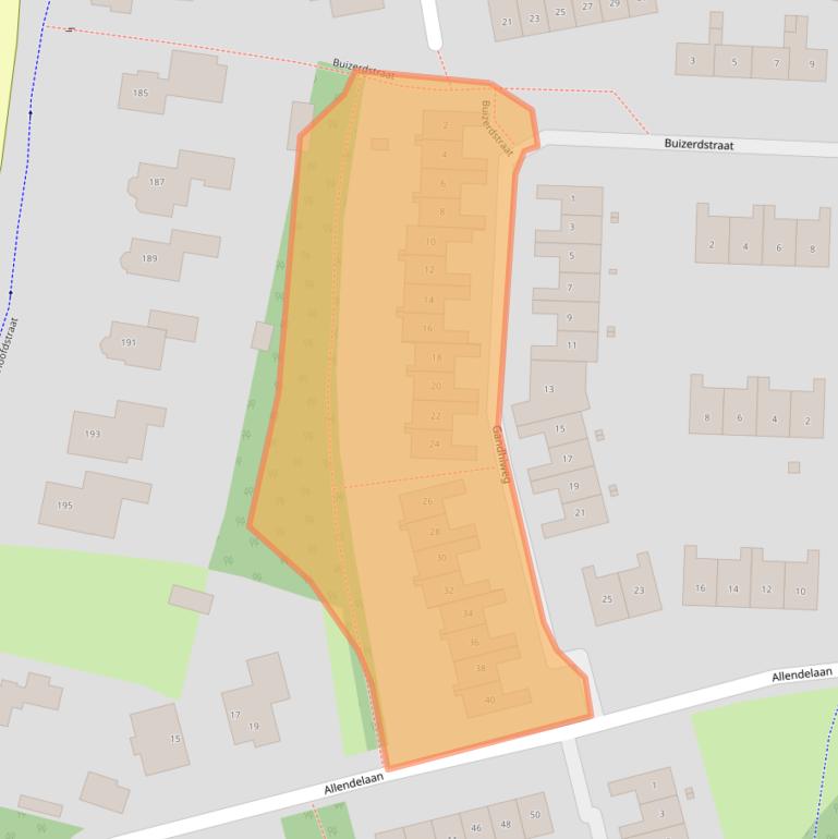 Kaart van postcodegebied 8161DM.