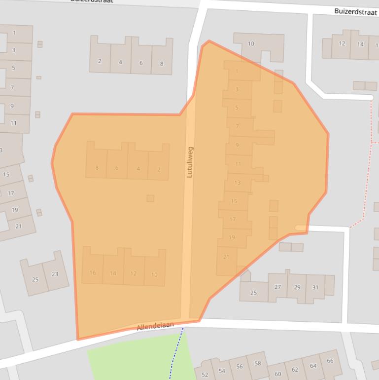 Kaart van postcodegebied 8161DN.
