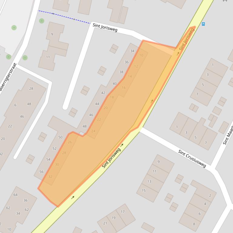 Kaart van postcodegebied 8161HA.