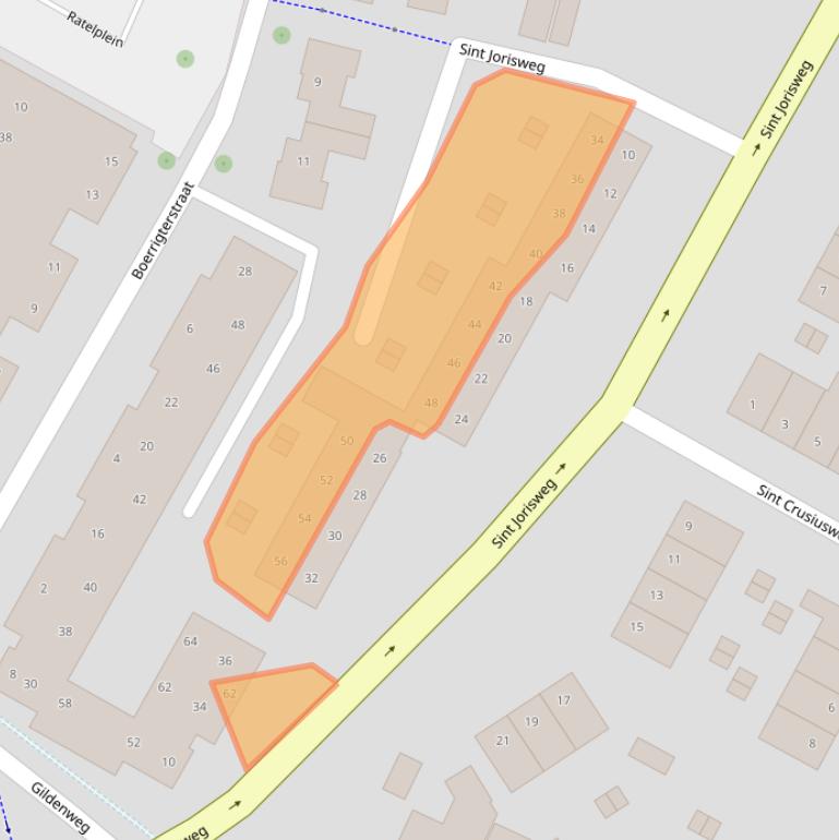 Kaart van postcodegebied 8161HB.