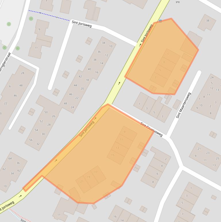 Kaart van postcodegebied 8161HC.