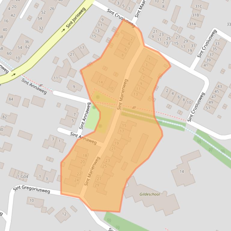 Kaart van postcodegebied 8161HD.