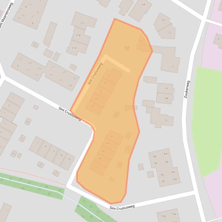 Kaart van postcodegebied 8161HJ.