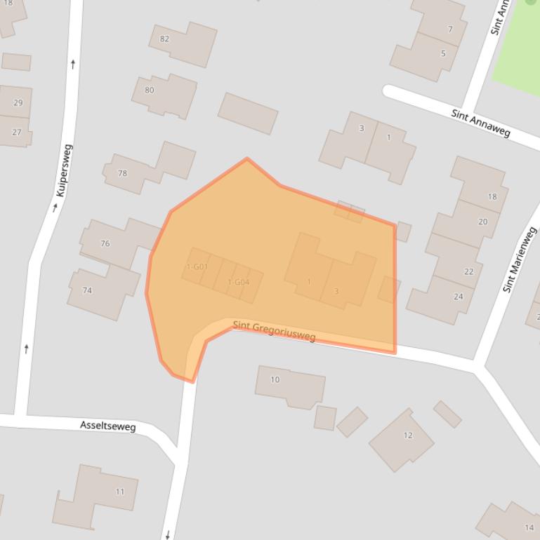 Kaart van postcodegebied 8161HK.