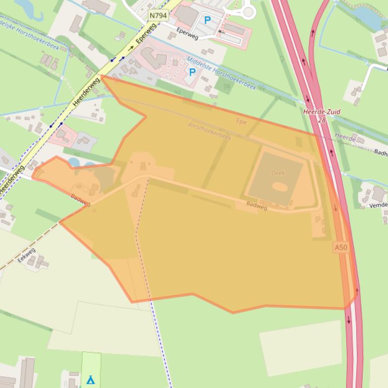 Kaart van postcodegebied 8161NK.