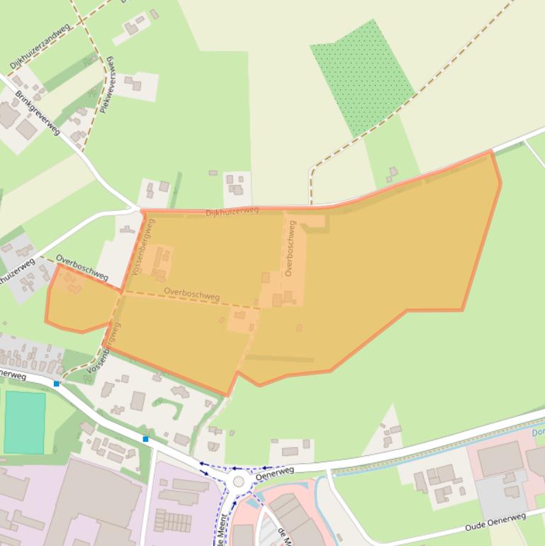 Kaart van postcodegebied 8161NX.