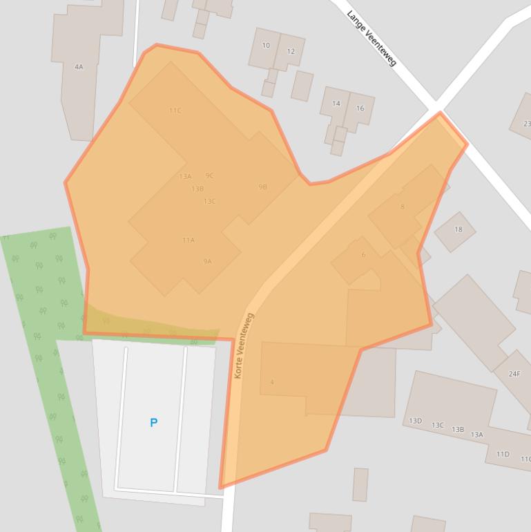 Kaart van postcodegebied 8161PC.