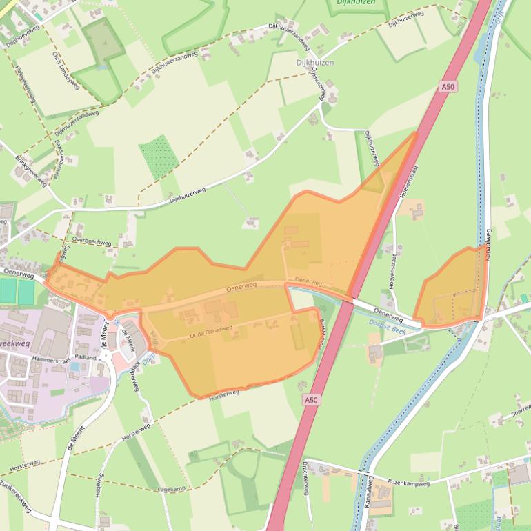 Kaart van postcodegebied 8161PL.