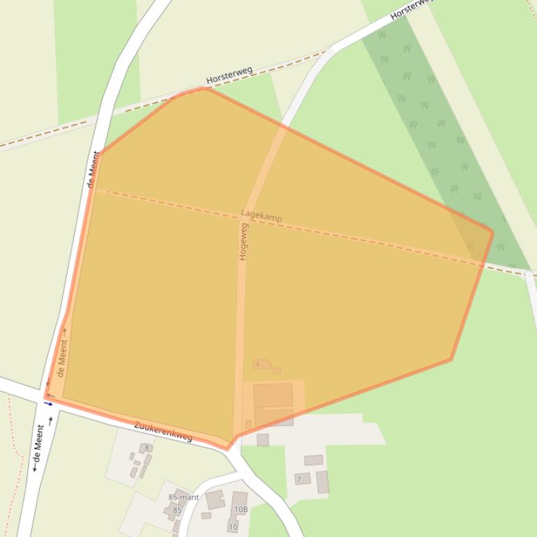 Kaart van postcodegebied 8161PS.