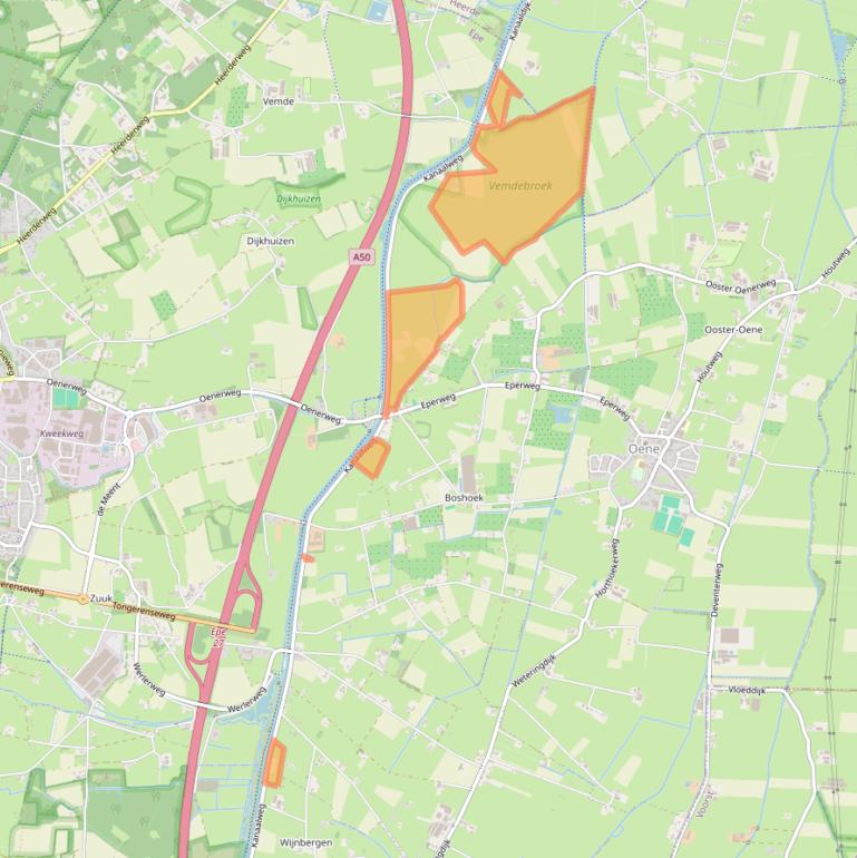 Kaart van postcodegebied 8161PT.