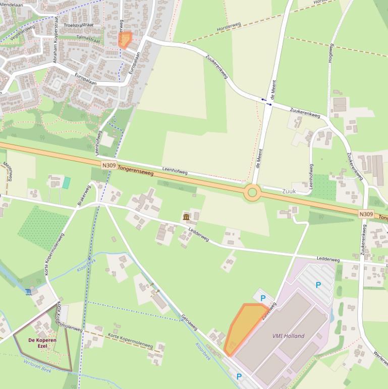 Kaart van postcodegebied 8161RH.