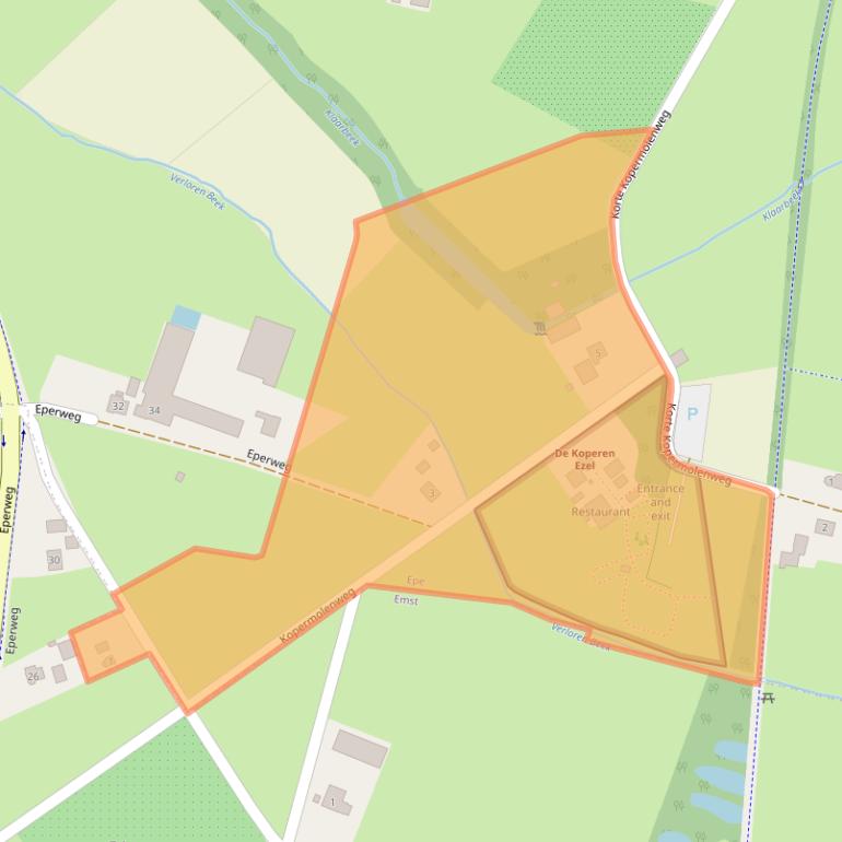 Kaart van postcodegebied 8161RM.